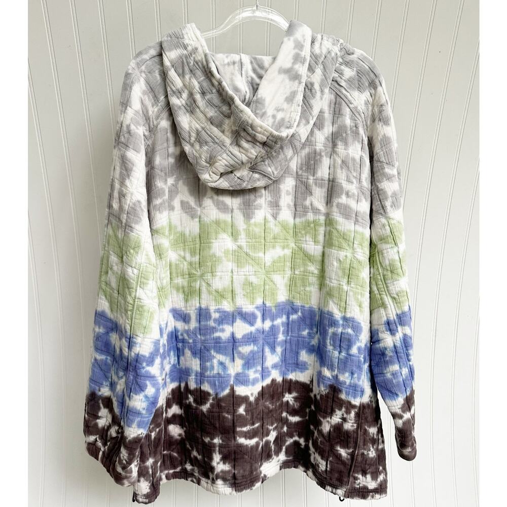 Free People Movement Trapped In Paradise Tie Dye Pullover Hoodie Oversized Small - Picture 3 of 9